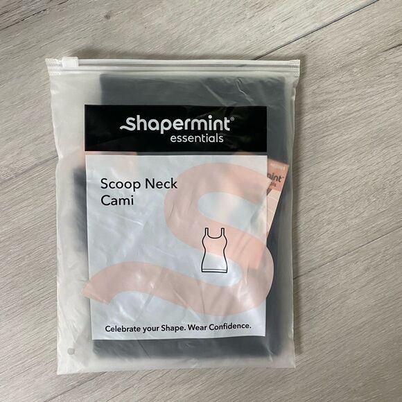 Shapermint essentials scoop neck cami black NWT in packaging - Picture 6 of 9
